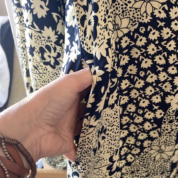 Maison Hotel Maxi Dress - Navy and Cream - Picture 6 of 9